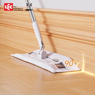 日本LEC 静电除尘纸拖把平板家用懒人一拖地净拖布免手洗拖地神器