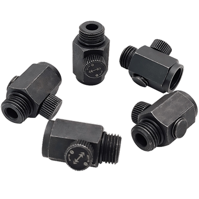 巨柏气动工具调速开关1/4内丝外丝螺纹2分牙进气接头气压调节阀