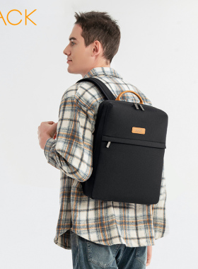 VACK时尚简约轻薄电脑包14寸防泼水男女通勤出差旅行双肩电脑背包