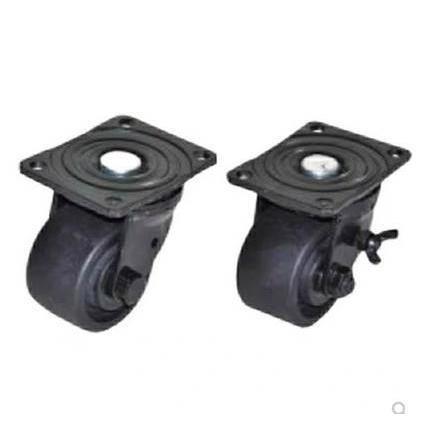 16低重心脚轮J-CRB11-D50-NR 平底D65活动 孔距75&amp;amp;ti