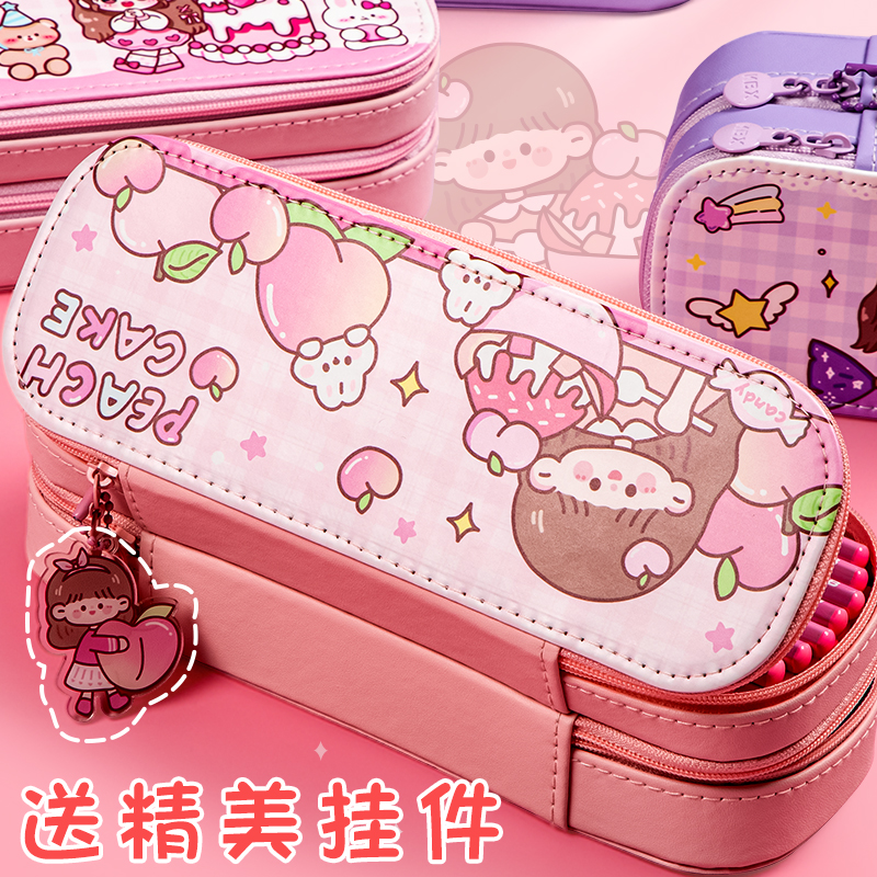 新款流行笔袋女孩子小学生文具盒