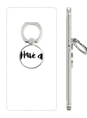 拥有英文手写艺术字手机支架指环多功能黏贴懒人桌面支撑礼品定制