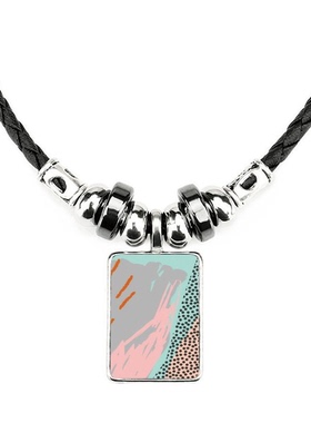 抽象花卉饰品合金吊坠