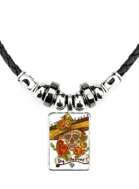 墨西哥骷髅饰品合金吊坠