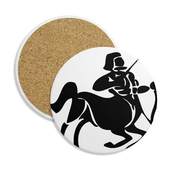 星座射手座标志剪影插画图案圆形杯垫水杯隔热垫2片装礼品礼物定,节庆用品/礼品,文化创意杯垫/餐垫,淘宝优惠券,粉丝福利购,淘宝优惠卷