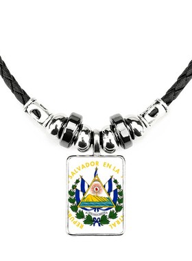 萨尔瓦多国徽饰品合金吊坠