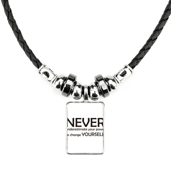 励志英文标语不要低估你的能力手工蜡皮绳项链子吊坠饰品合金挂坠,饰品/流行首饰/时尚饰品新,项链,淘宝优惠券,粉丝福利购,淘宝优惠卷