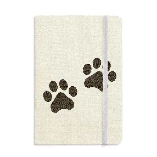 猫咪爪印动物脚印剪影保护动物硬质笔记本办公记事本子学生用定制