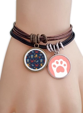 海洋生物猫咪礼品原创设计风手链