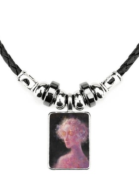 油画风饰品合金礼物吊坠