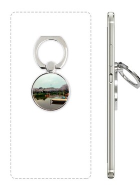 玫粉花枝风花雪月摄影手机支架指环多功能黏贴懒人桌面支撑礼品定