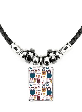 俄罗斯花纹饰品合金吊坠