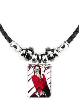 酷女孩风手绘饰品合金吊坠