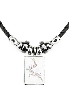 圣诞节植物花纹饰品合金吊坠