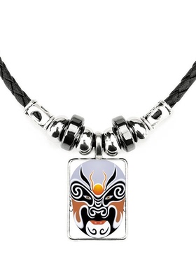 京剧脸谱饰品合金吊坠