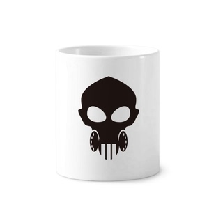 污染生化防御防毒面具陶瓷刷牙杯子笔筒白色马克杯礼物定制ins