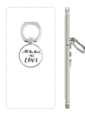 需要爱英文手写艺术字手机支架指环多功能黏贴懒人桌面支撑礼品定