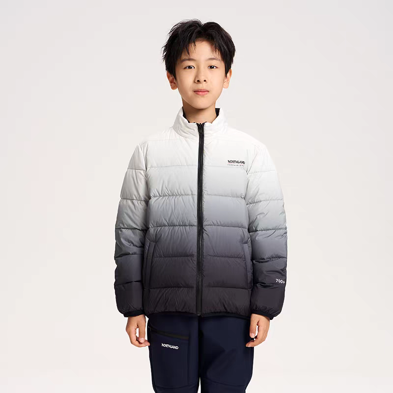 诺诗兰儿童亲子90白鹅绒保暖轻薄羽绒服2025年商场同款通配内胆