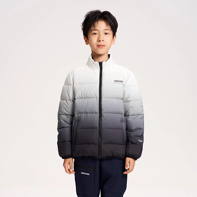 诺诗兰儿童亲子90白鹅绒保暖轻薄羽绒服2025年商场同款通配内胆
