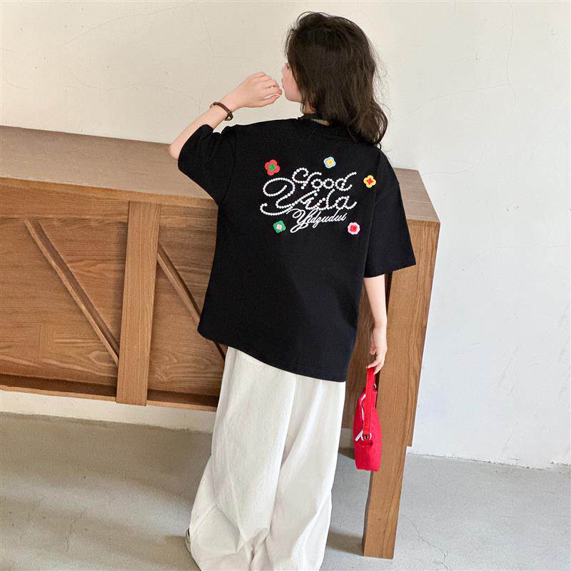 女童夏季短袖套装2026新款大童夏装纯棉T恤儿童棉布休闲裤两件套