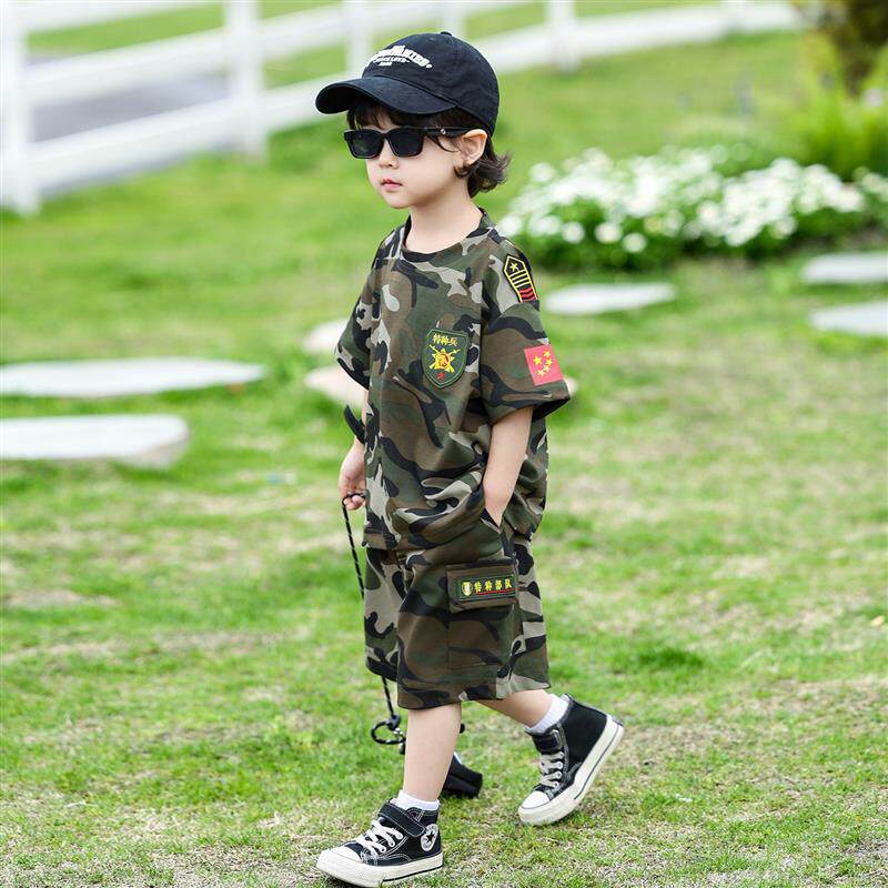 男童夏季迷彩服套装薄款儿童短袖特种兵军训服装小男孩夏令营衣服