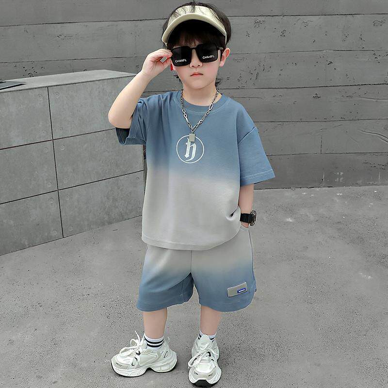 儿童装男童夏装套装2026新款中小童男孩衣服时髦夏季短袖帅气炸街
