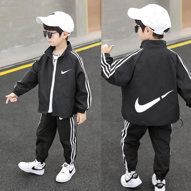 男童春秋款运动套装2025新款儿童装洋气小男孩帅气时髦秋季潮衣服