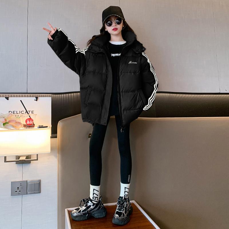 女童棉服冬装2024新款儿童洋气羽绒棉衣中大童冬季加厚棉袄女孩潮