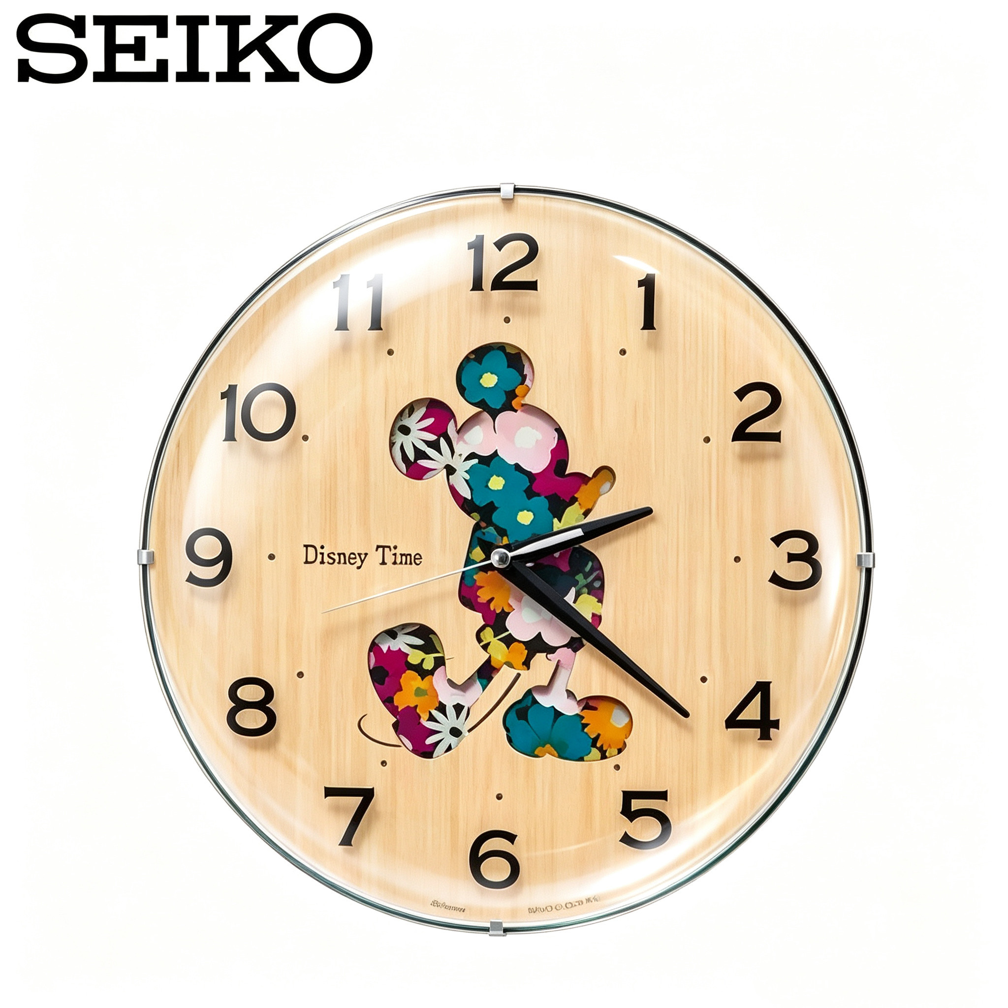 seiko精工迪士尼米老鼠木质挂钟