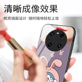 Fu Shideng обращается к Huawei Mate40pro Case Mobile Phone Case New Summer Mete30 Mobile Phore Case High -End Mircor Glass MT20X Минималистская EPRO FOR POR POR MALE PAR