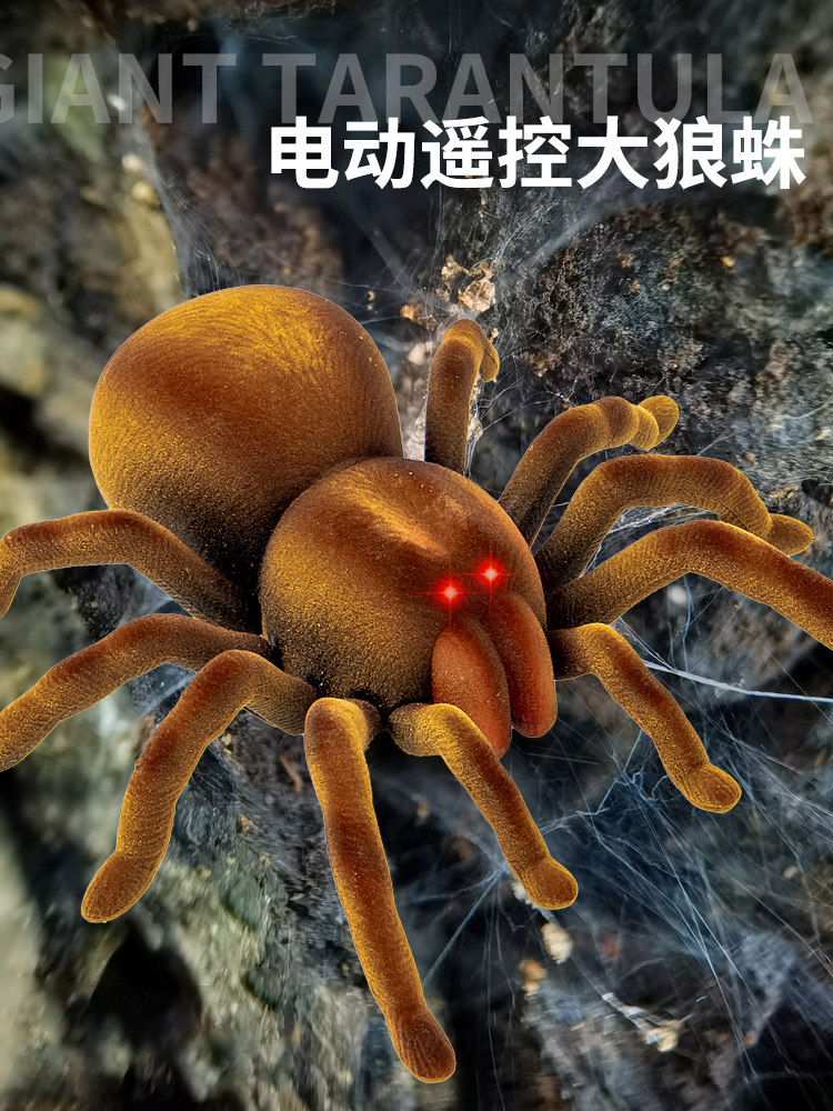 대형 거미 핫 스타일 인터넷 연예인 같은 장난감 소년 동물 까다로운 감압 어린 소녀 창조적 인 전기 블랙 기술