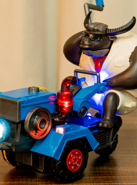 宝宝电动拖拉机特技牛车儿童益智1一2-3岁小女孩子5男孩玩具车4岁