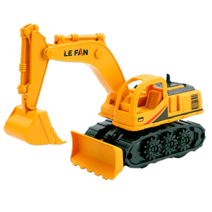 儿童玩具车耐摔惯性工程车 宝宝挖掘机男孩滑行推挖土机模型玩具