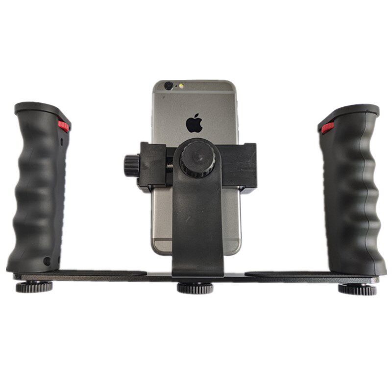 手持稳定器旋转云台支架手机兔笼麦克风支架补光灯手机框架