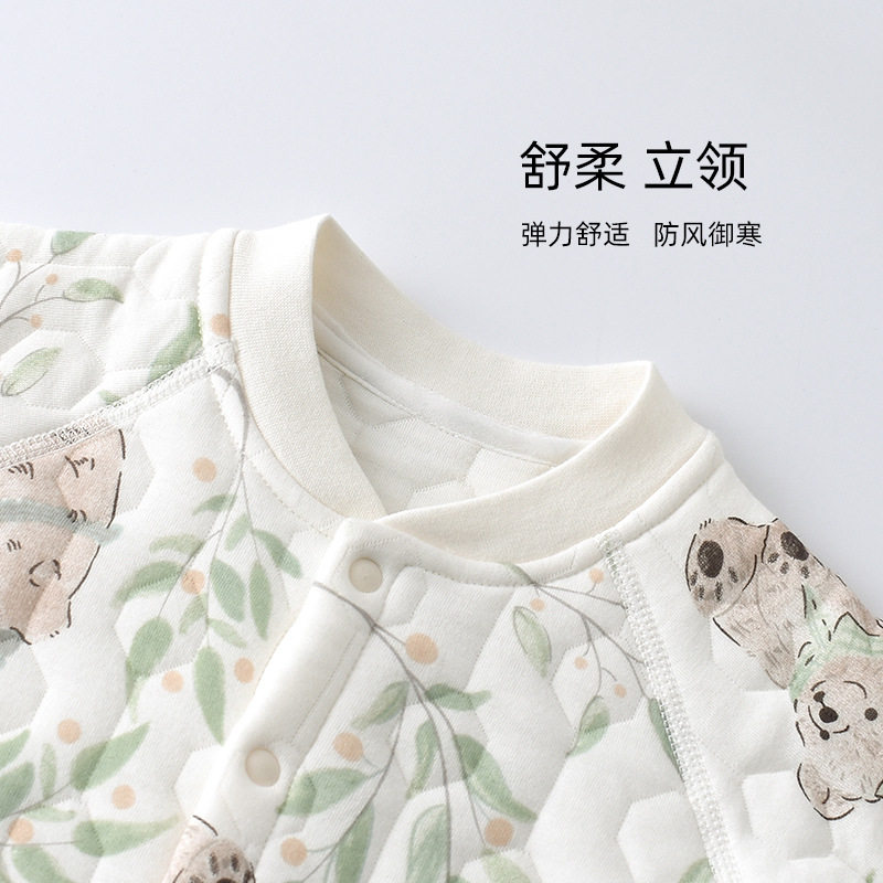 婴儿衣服秋冬内衣套装a类三层保暖衣超柔软高腰护肚儿童秋衣秋裤