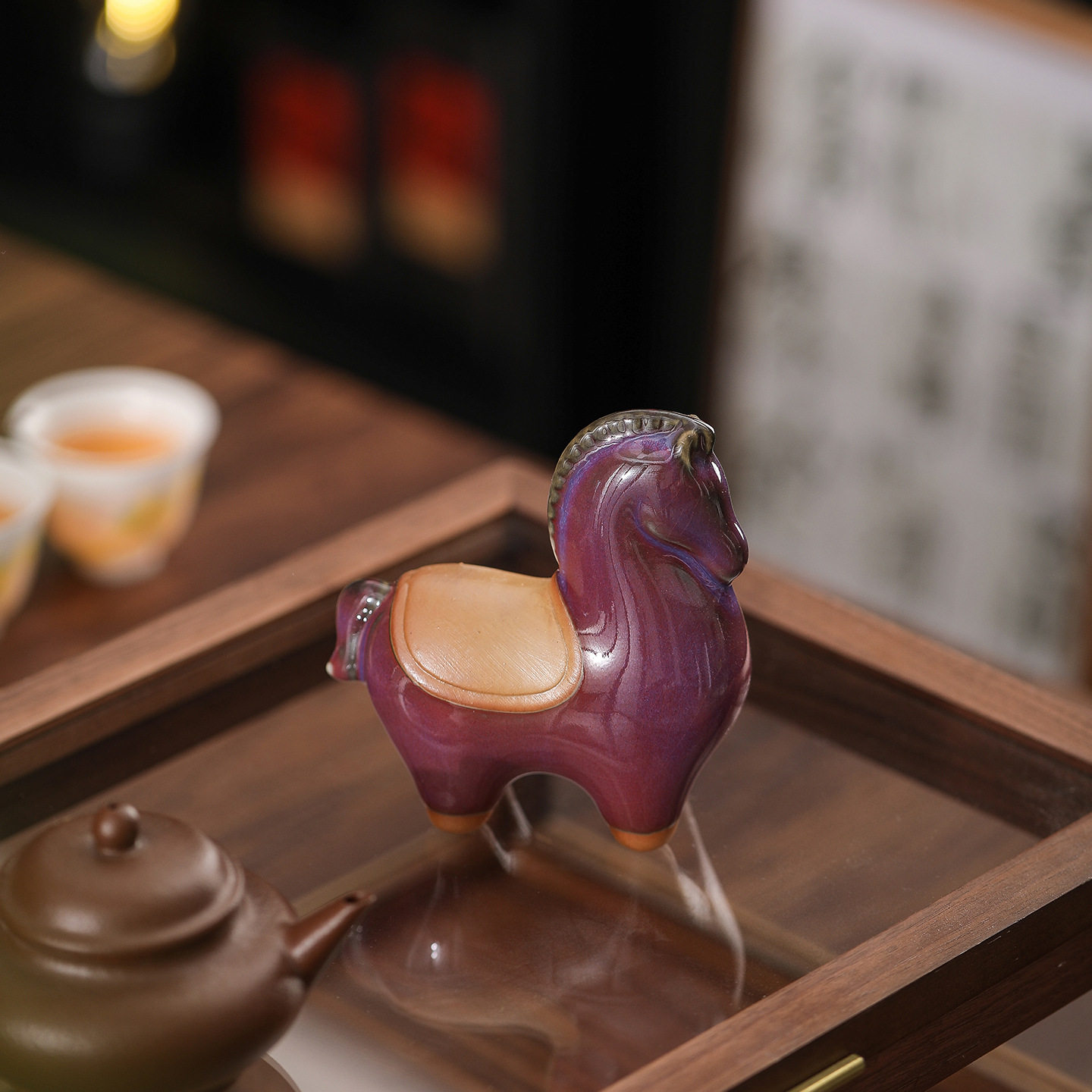 唐马茶宠摆件招财客厅玄
