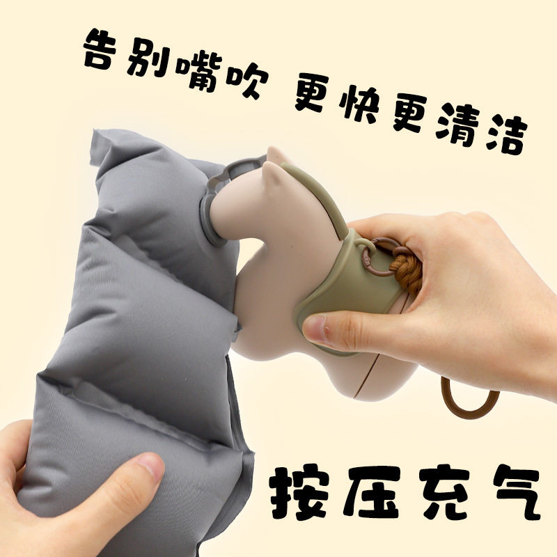 小马旅行护颈枕 康乐屋按压充气u型枕颈枕u型枕礼盒装