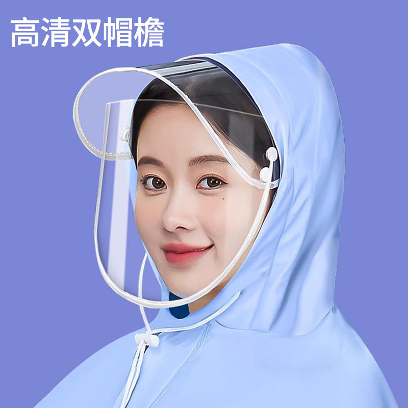 电动车雨衣牛津布长款全身防暴雨雨披单人摩托电瓶车防水莫兰迪