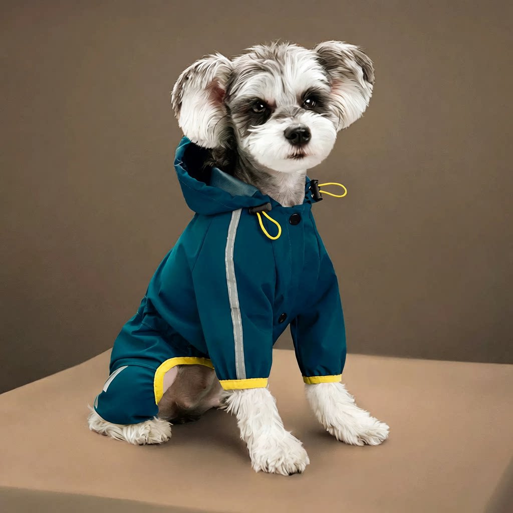 狗狗雨衣全包四脚防水雨披泰迪博美雨天宠物衣服小中型犬雨衣