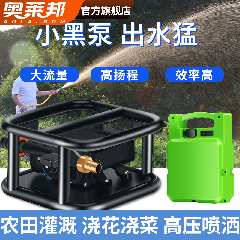 农田农用灌溉浇地神器便携式手提家用充电抽水泵大功率自吸抽水泵