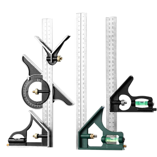 活动角尺90度不锈钢多功能水平直角尺木工万用45高精度组合角度尺