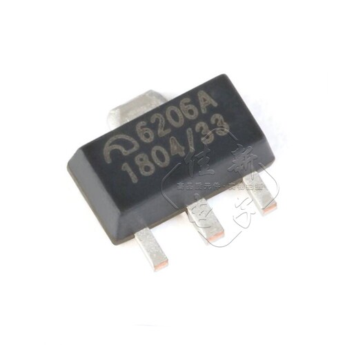 原装正品 ME6206A33PG SOT-89 3.3V 2% 6V 低压差线性稳压器芯片