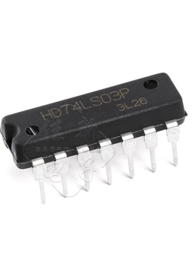 原装正品 直插 HD74LS03P DIP-14 与非门/带开路集电极 逻辑芯片
