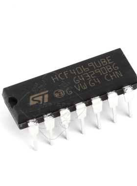 原装正品 直插 HCF4069UBE 逻辑芯片 CMOS 六非门 15V DIP14