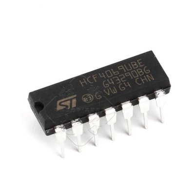原装正品 直插 HCF4069UBE 逻辑芯片 CMOS 六非门 15V DIP14