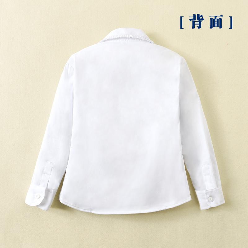 女童白衬衫加绒长袖洋气
