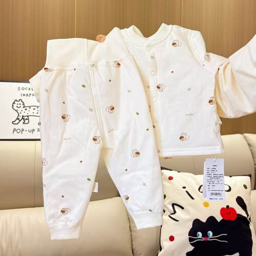 婴儿棉袄套装童装夹棉服