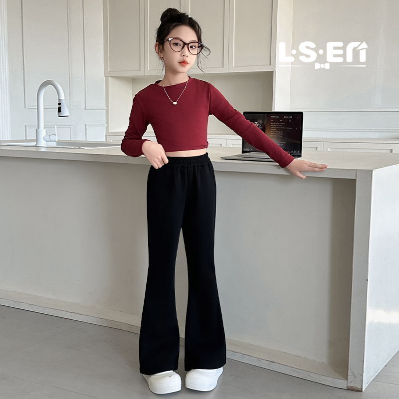 女童微喇裤春秋新款中大