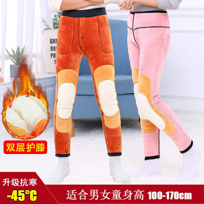 儿童棉裤男童女童加绒加