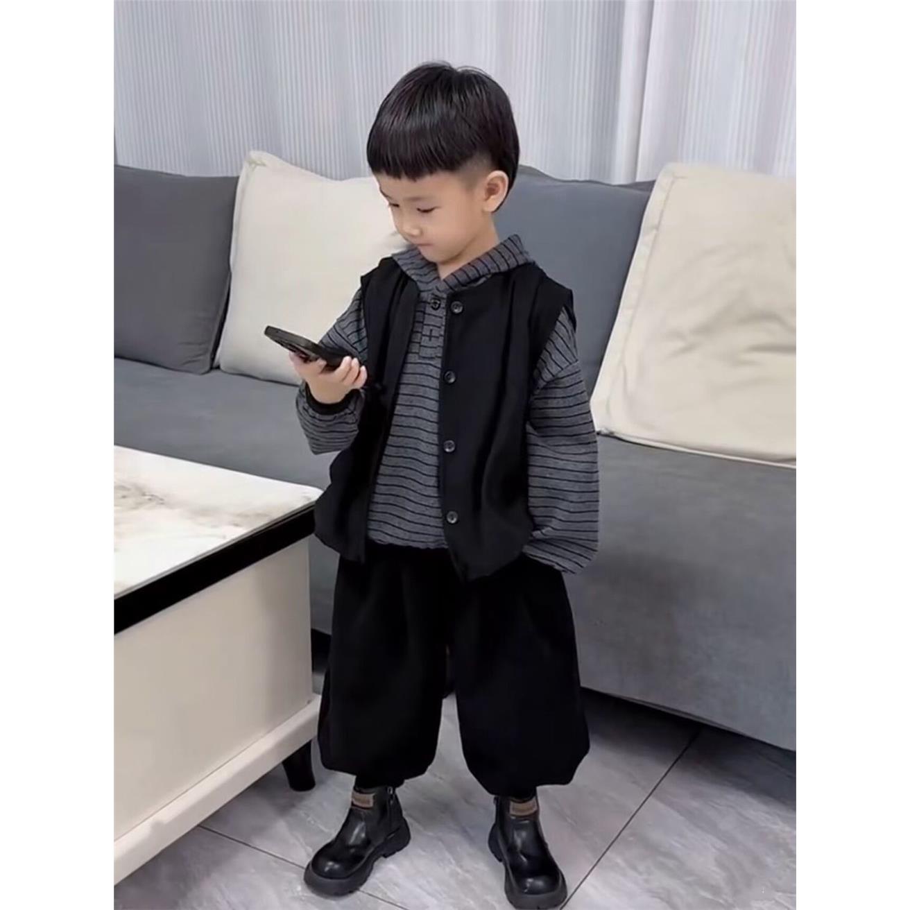 男童春秋套装2026新款儿